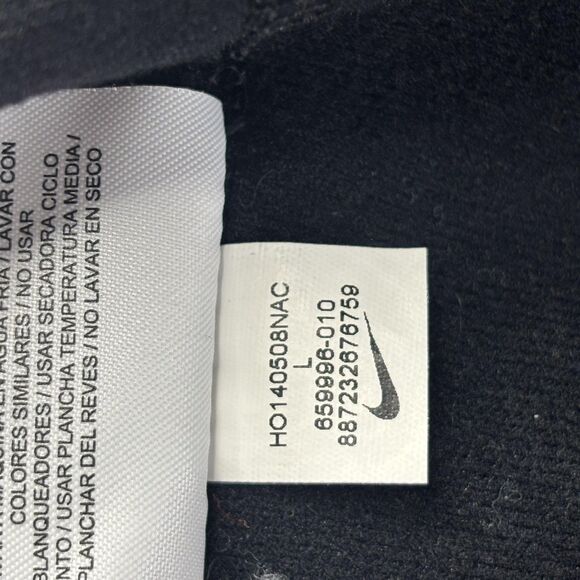 Nike Running Shirt Mens Large Black Dri-FIT Funnel Neck Thumbholes 659886-010 - Picture 12 of 13